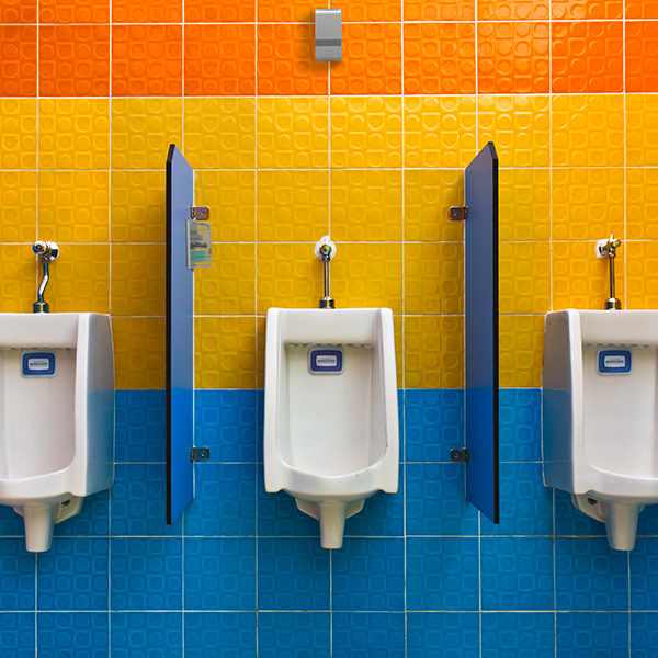 OmniGuard urinal cleaner descaler deodorizer peepod public restroom janitorial facility maintenance textile fragrance private label
